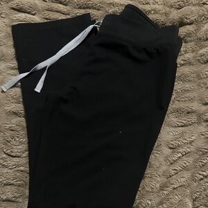 Figs Black Straight Leg Pants